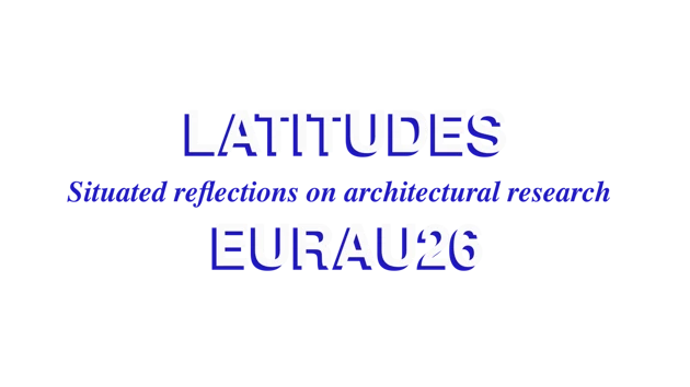 Logotype for the symposium EURAU 26 with the theme LATITUDES