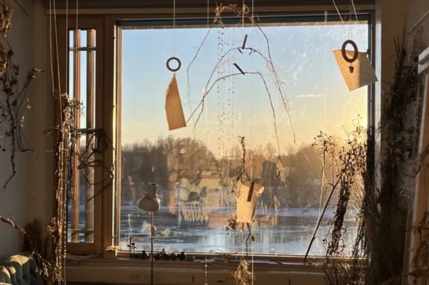 Utsikt genom ett fönster