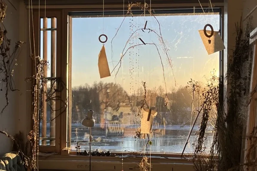 Utsikt genom ett fönster