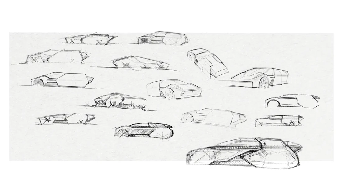 Process sketches and key sketch.