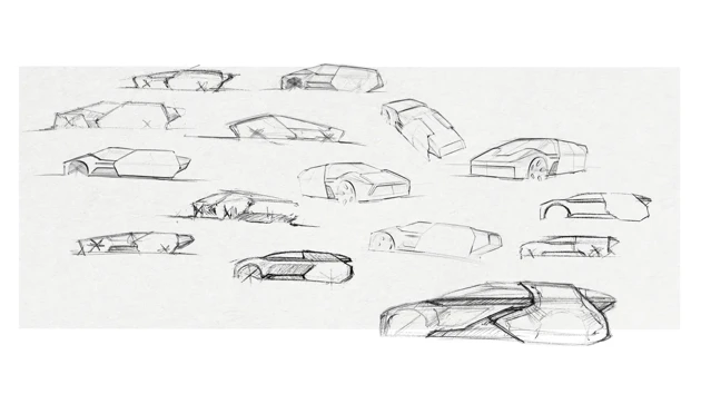 Process sketches and key sketch.
