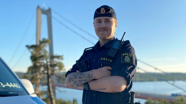 Melwin har läst polisprogrammet och arbetar nu som ingripandepolis i Västernorrland.