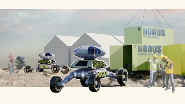 When equipped with the modules, the mobility platforms leave the outpost to go to their respective destinations, previously determined and supervised in the operation center.