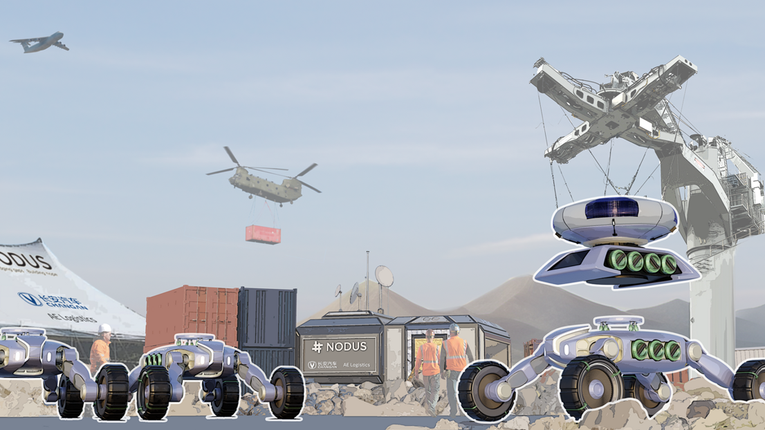 Blossom Energy Module being coupled to the Armadillo Platform at the outpost