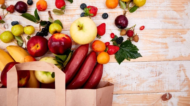 Groceries in a bag