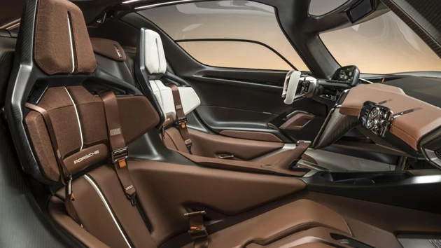 Interiörbild på Porsche Mission X