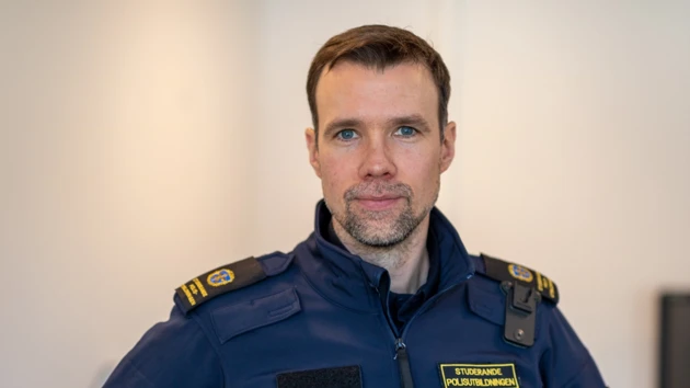Robin, distansstudent på polisutbildningen.