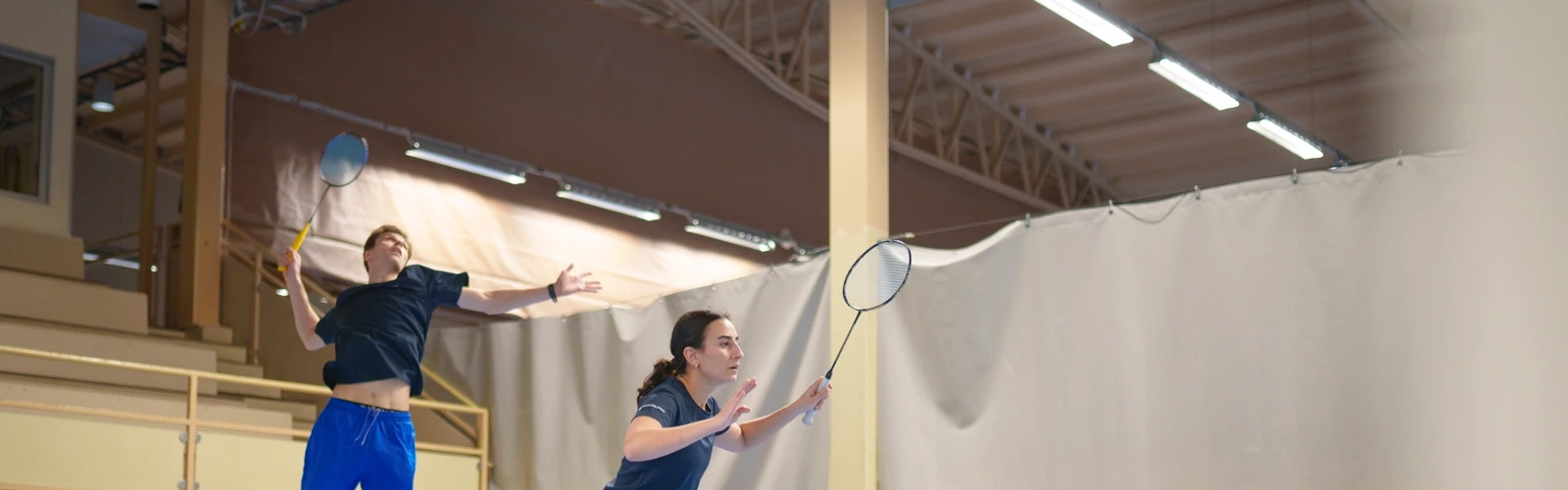 Romina Olyaee och Johan Azelinus tränar inför SM-veckan