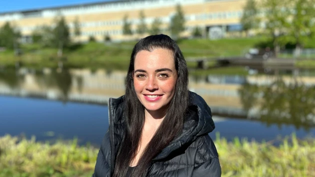 International Master's student from Guatemala on Campus Umeå.