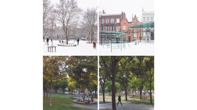 Four images of urban environments