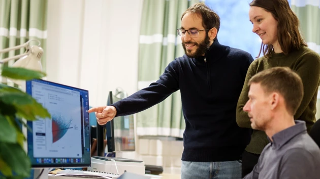 Bild på Nathaniel Street tillsammans med kollegorna Edoardo Piombo and Elena van Zalen