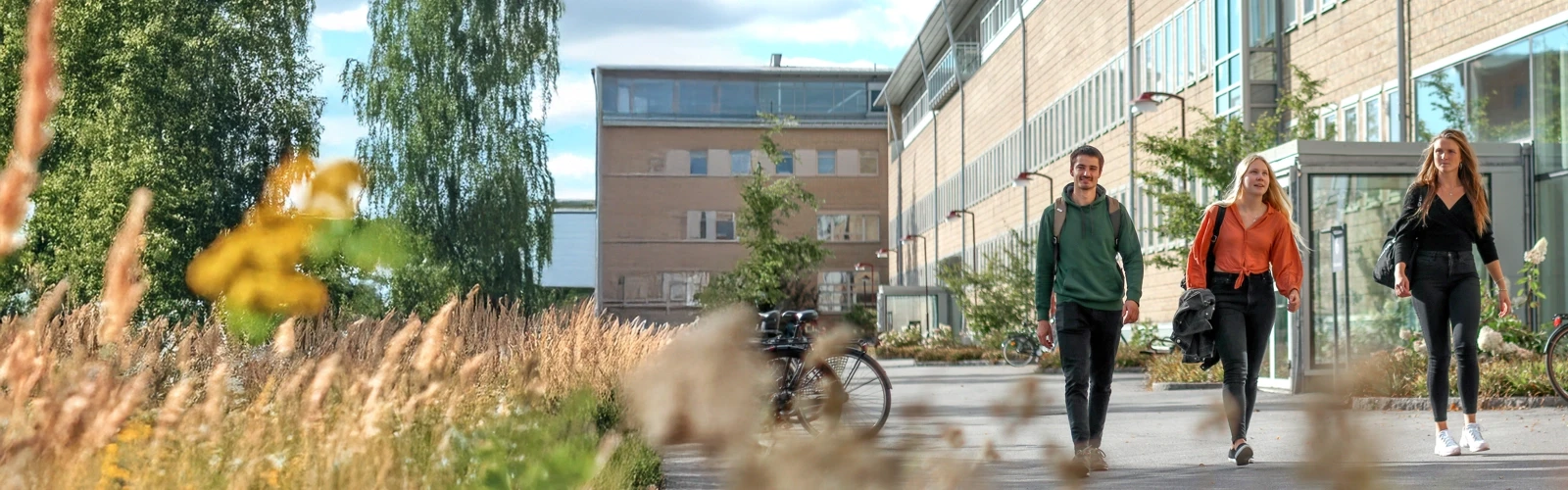 Studenter vid Lindellhallen