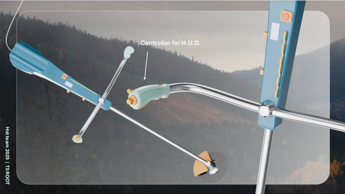 A diagram of a device that is attached to a pole.