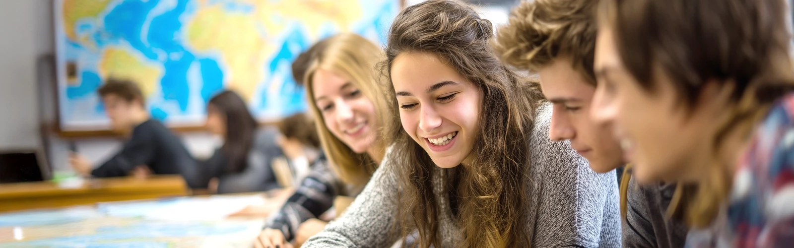 Studenter i klassrum