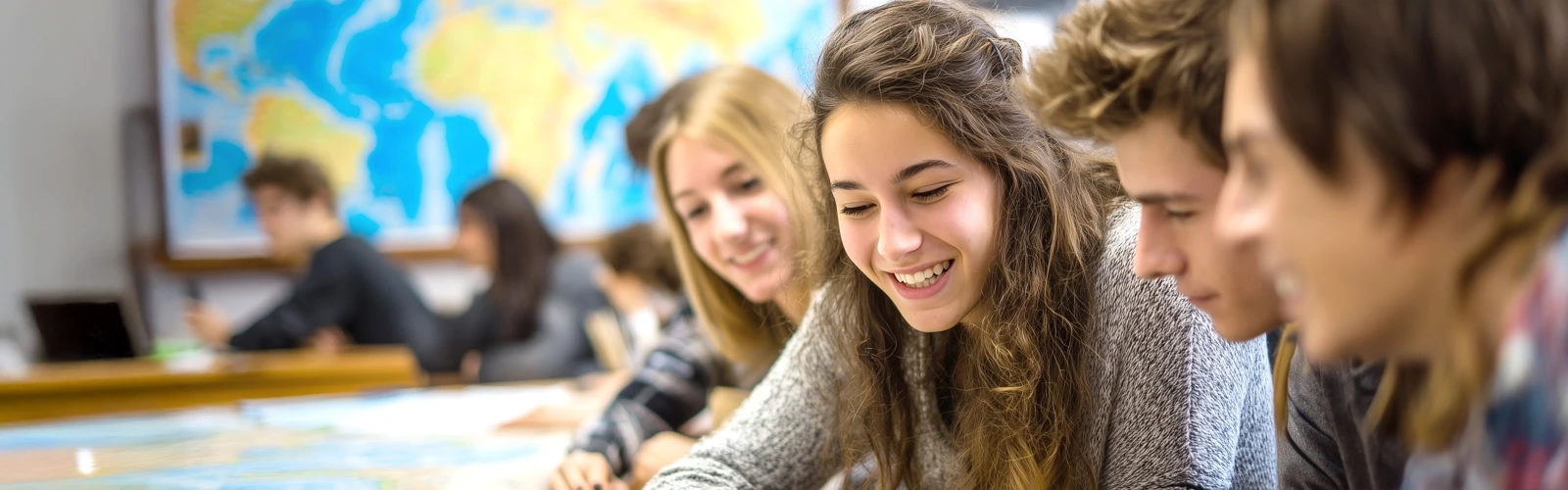 Studenter i klassrum