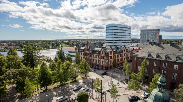 Utsikt över Umeå.