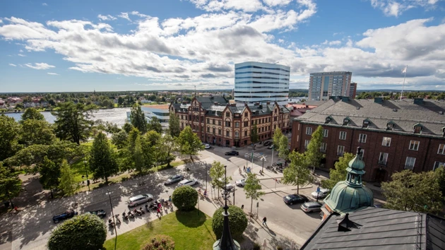 Utsikt över Umeå
