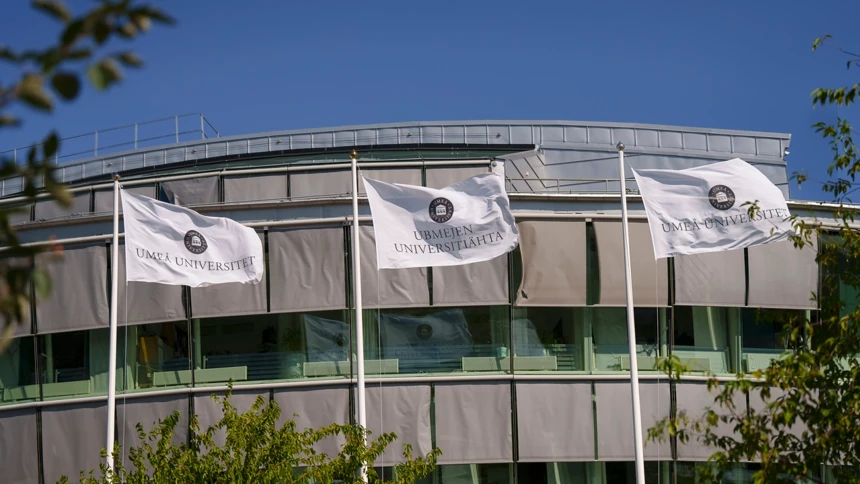 flaggor vid universitetsledningshuset