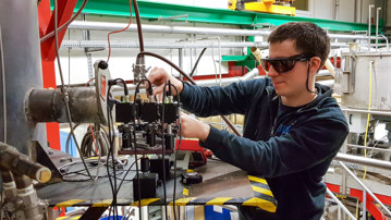 Experimental setup mätning laser
