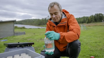 Porträtt av Patrik Andersson, professor i miljökemi, Kemiska institutionen, Umeå universitet.