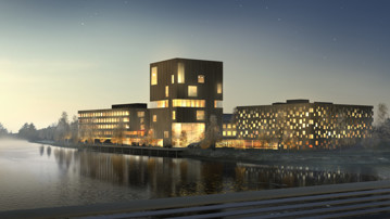 Illustration över Konstnärligt campus