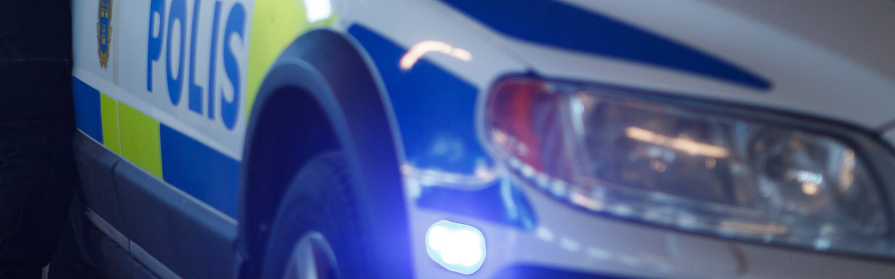 Studenter och medarbetare visade upp olika aktiviteter vid invigningen av polisuttbildningshuset den 13 april 2018.