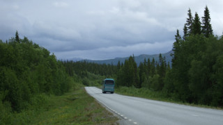 Bild på väg i Lappland