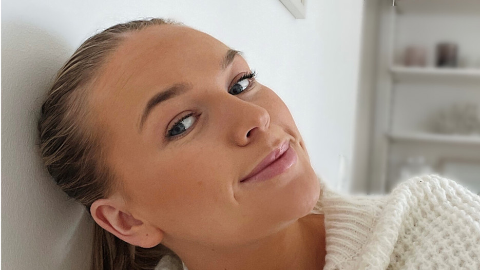 Porträtt på Maja Lidgren, student på Juristprogrammet vid Umeå universitet.