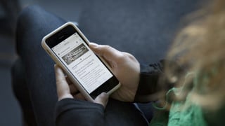 Bild på mobiltelefon