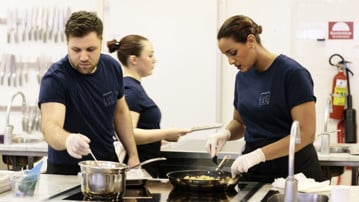 Bild på gastronomistudenter