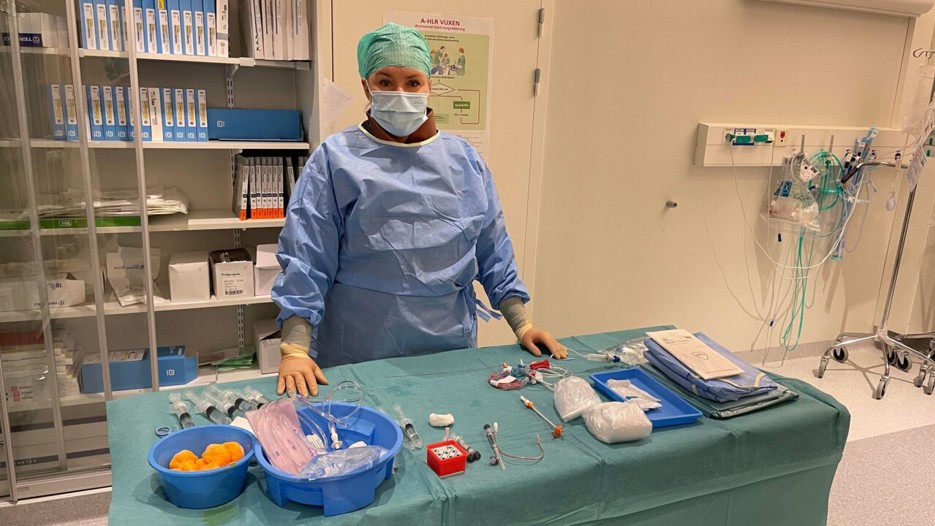 Sofia Erelund på kliniken