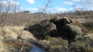 Tinande permafrost i Abisko