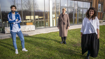 Bild på tre nya lektorer vid Arkitektshögskolan, Umeå universitet