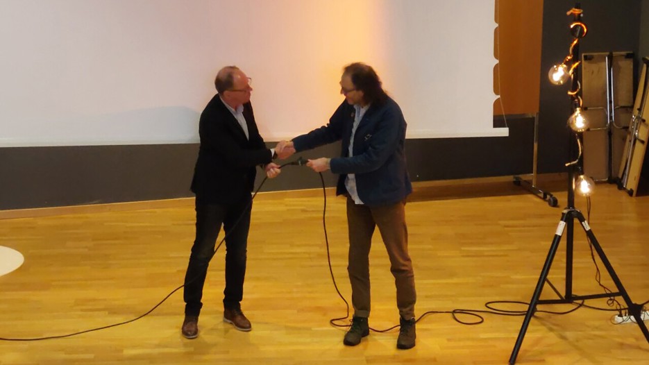 Invigning av yrkeslärarutbildningen vid Campus Skellefteå med vicerektor Dieter Müller och avdelningschef Erik Burstrand