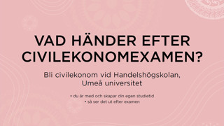 Vad händer efter civilekonomexamen?