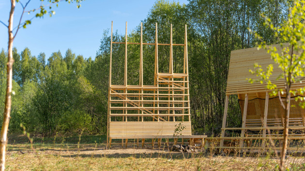 Windshelters in Robertsfors built by Studio 1 in collaboration with Arknat. Photos by Håkan Risberg.