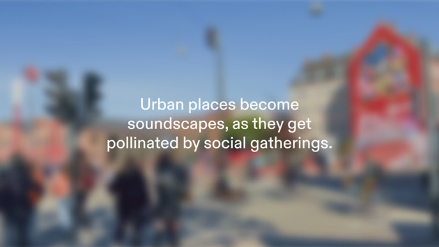 Instead of pollen, people spread their music vibes and collect others’ vibes in return.