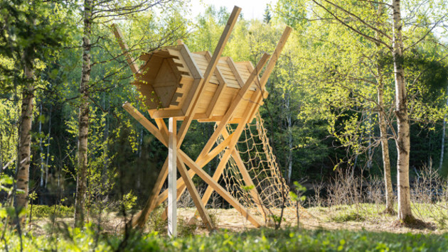 Windshelters in Robertsfors built by Studio 1 in collaboration with Arknat. Photos by Håkan Risberg.