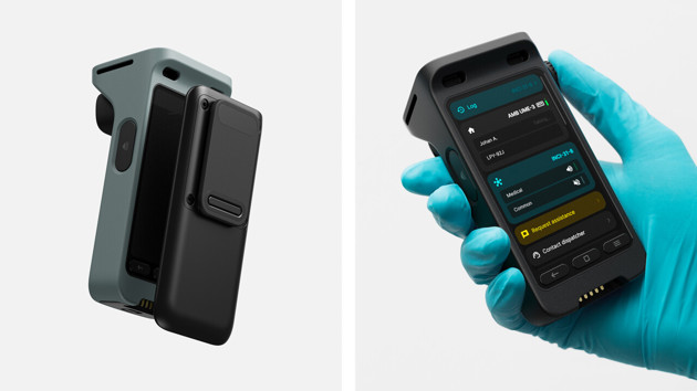 For handheld use, Jabra Assist is easy to detach from the mounting plate. The UI is intuitive to use with or without gloves.