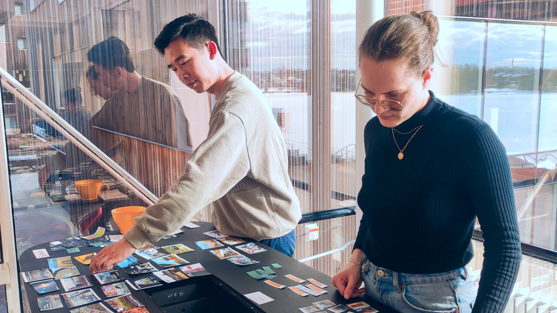 Participants of a speculative design workshop focused on tangible interactions.