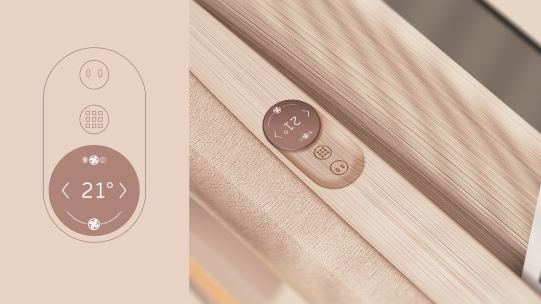 Shy-tech – besides the voice control, parts of HOMI’s features can be controlled through the home-control panel.