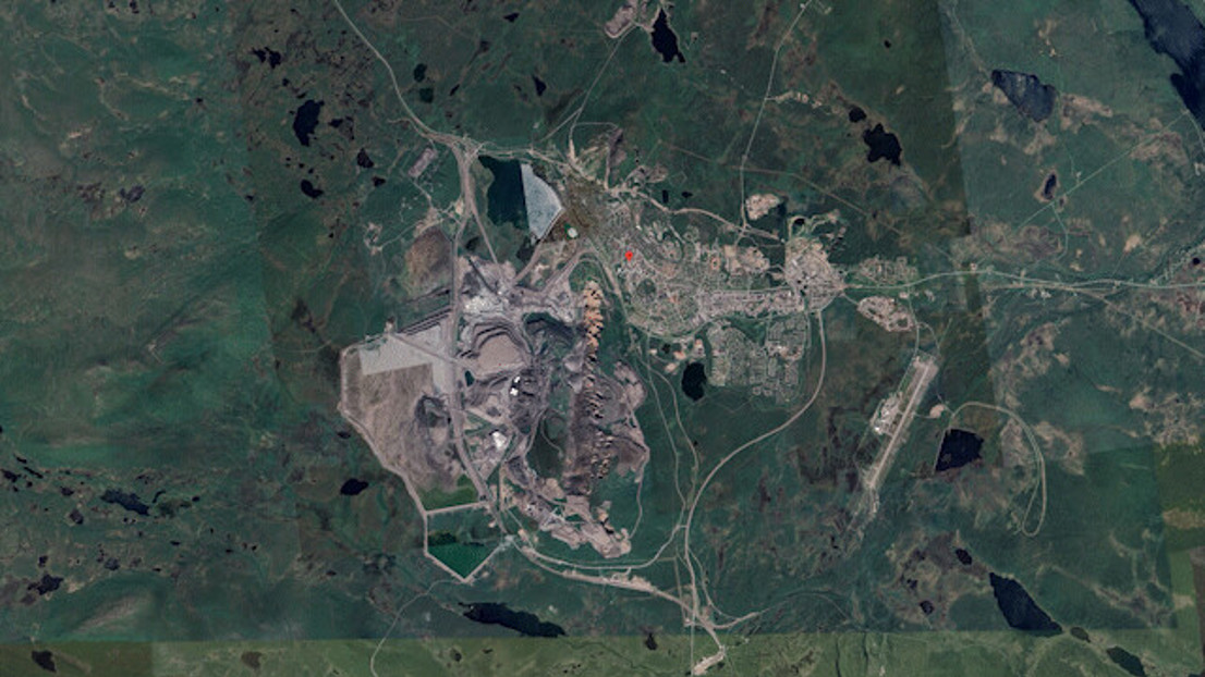 Kartbild över Kiruna