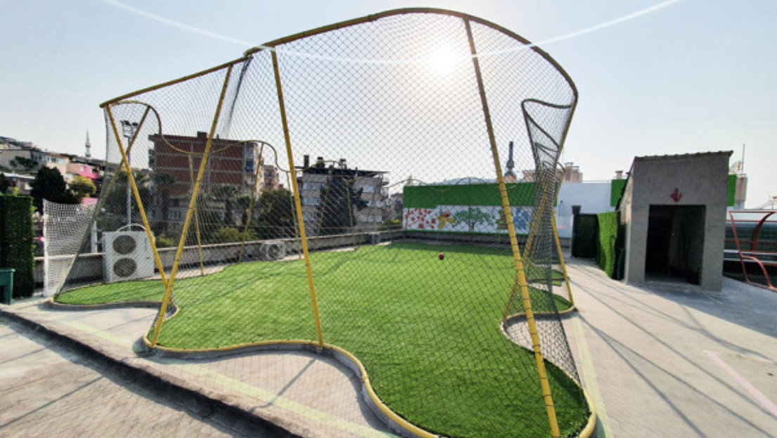 The sports field of the TIAFI Tiara project by last year's Studio 10 Project office, finished in  October 2022.