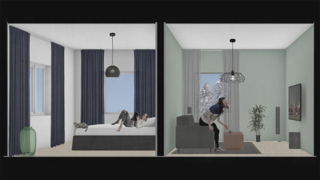 Collage of dwelling units. 